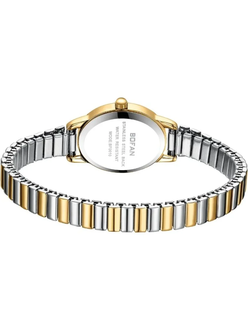 Chic Gold Women's Quartz Watch - Easy Read, Waterproof, Stainless Steel Band